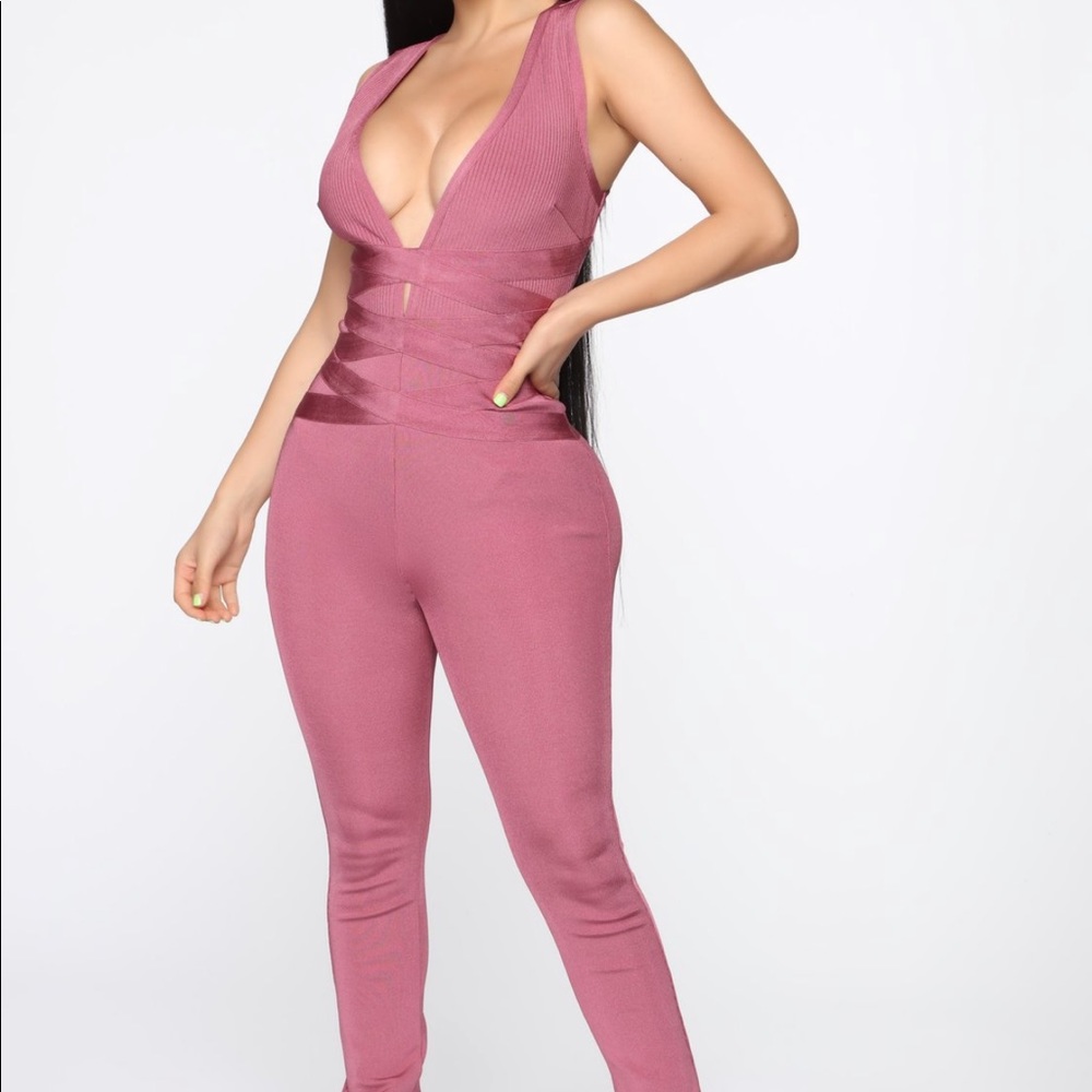 Dark mauve jumpsuit